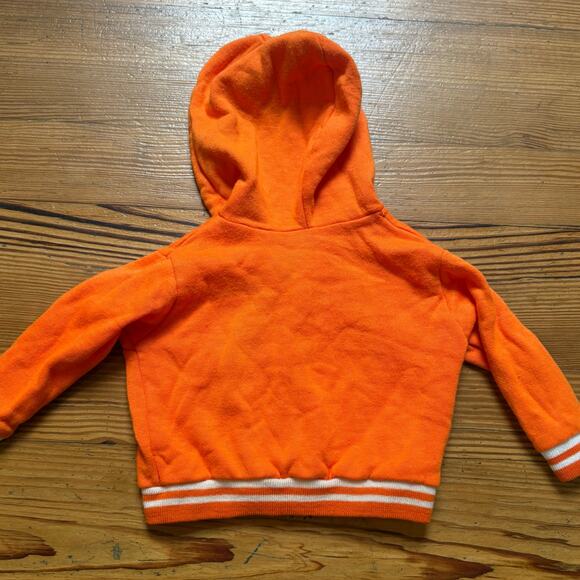 Clemson University Tiger vintage orange snap varsity hooded sweatshirt SIZE 3-6M - Picture 4 of 4